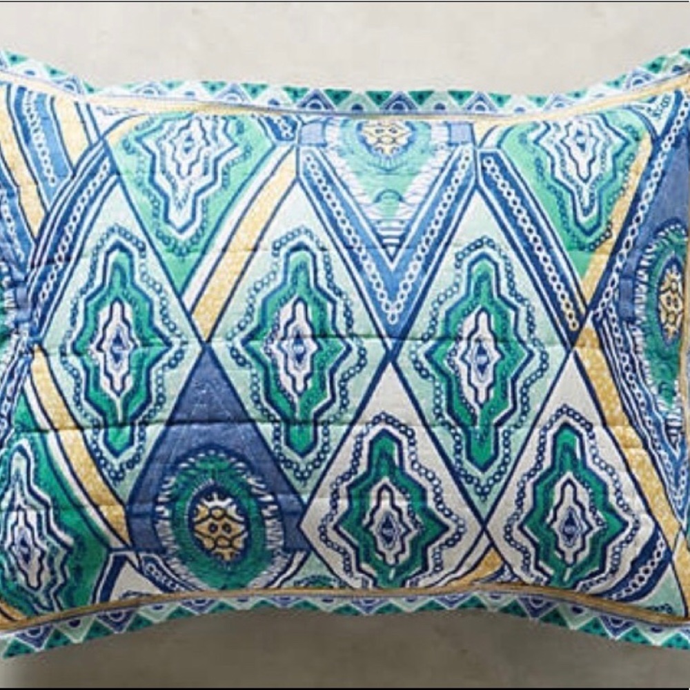 ISO Anthropologie Crackled Batik Standard Shams